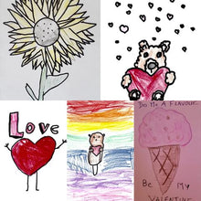 Load image into Gallery viewer, Love Cards - &quot;Sunflowers &amp; Ice Cream&quot; -  Package of 6
